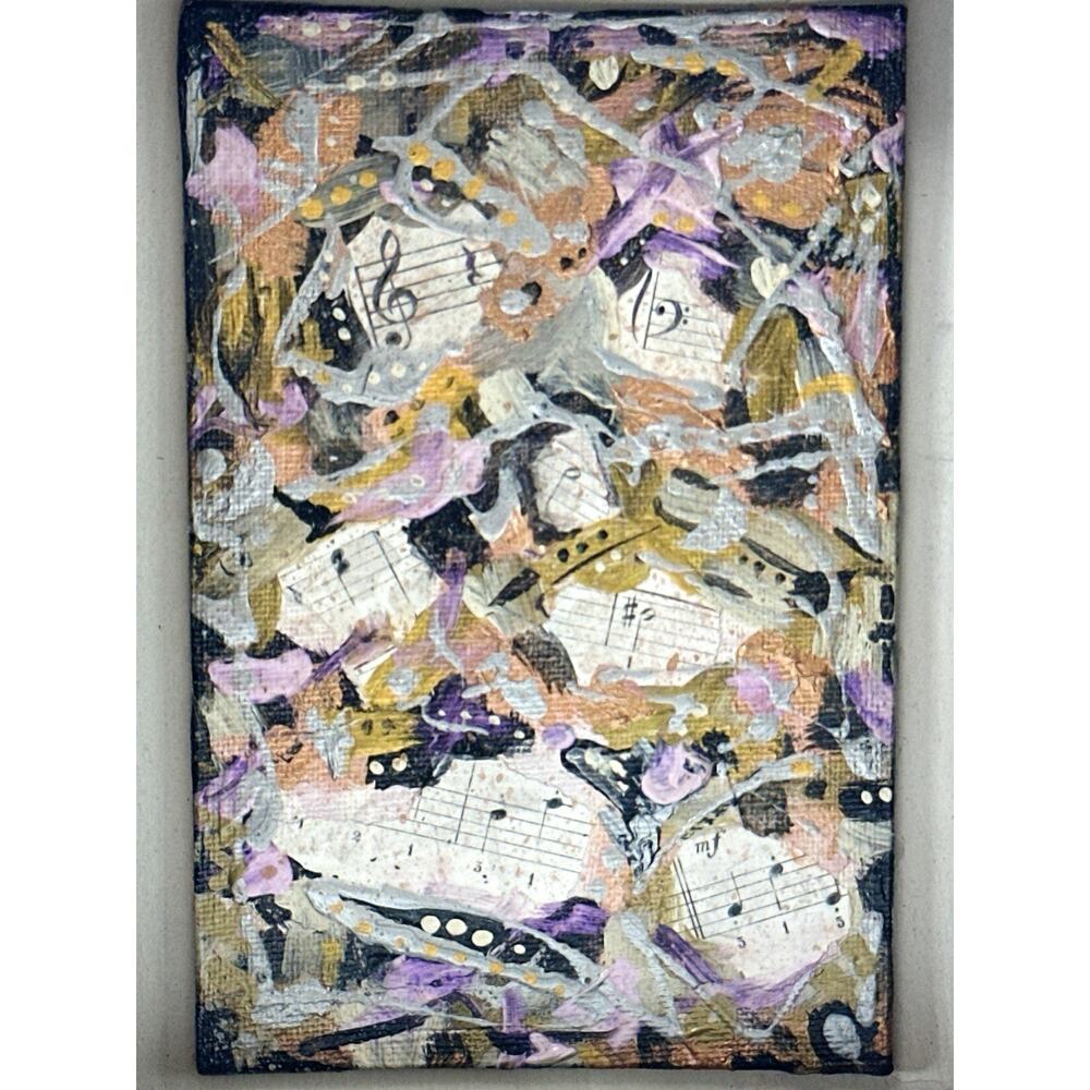 G. Rappaport W. Framed Mixed Media Art – “A Song in My Art” 2022 - Picture 4 of 8